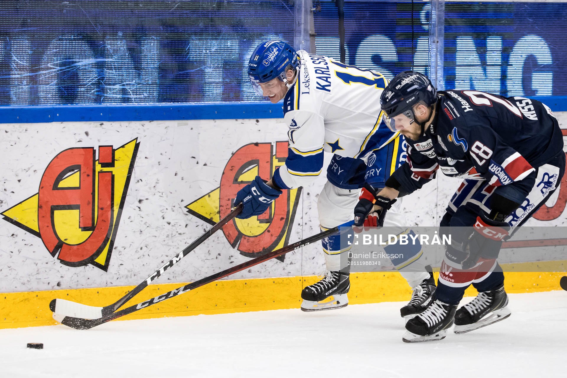 Leksands Martin Karlsson och Linköpings Jaakko Rissanen