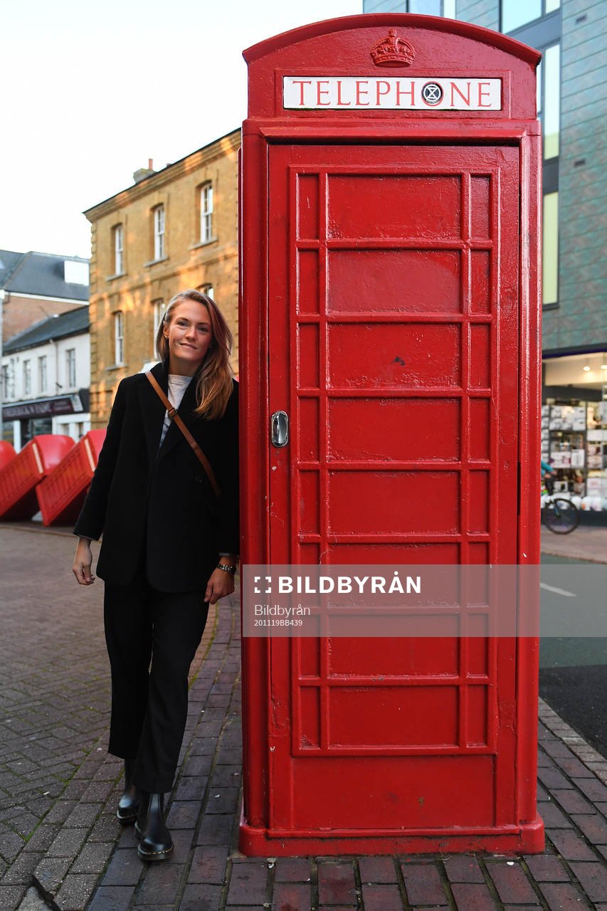 Chelsea LFC football player Magdalena Eriksson poses for a