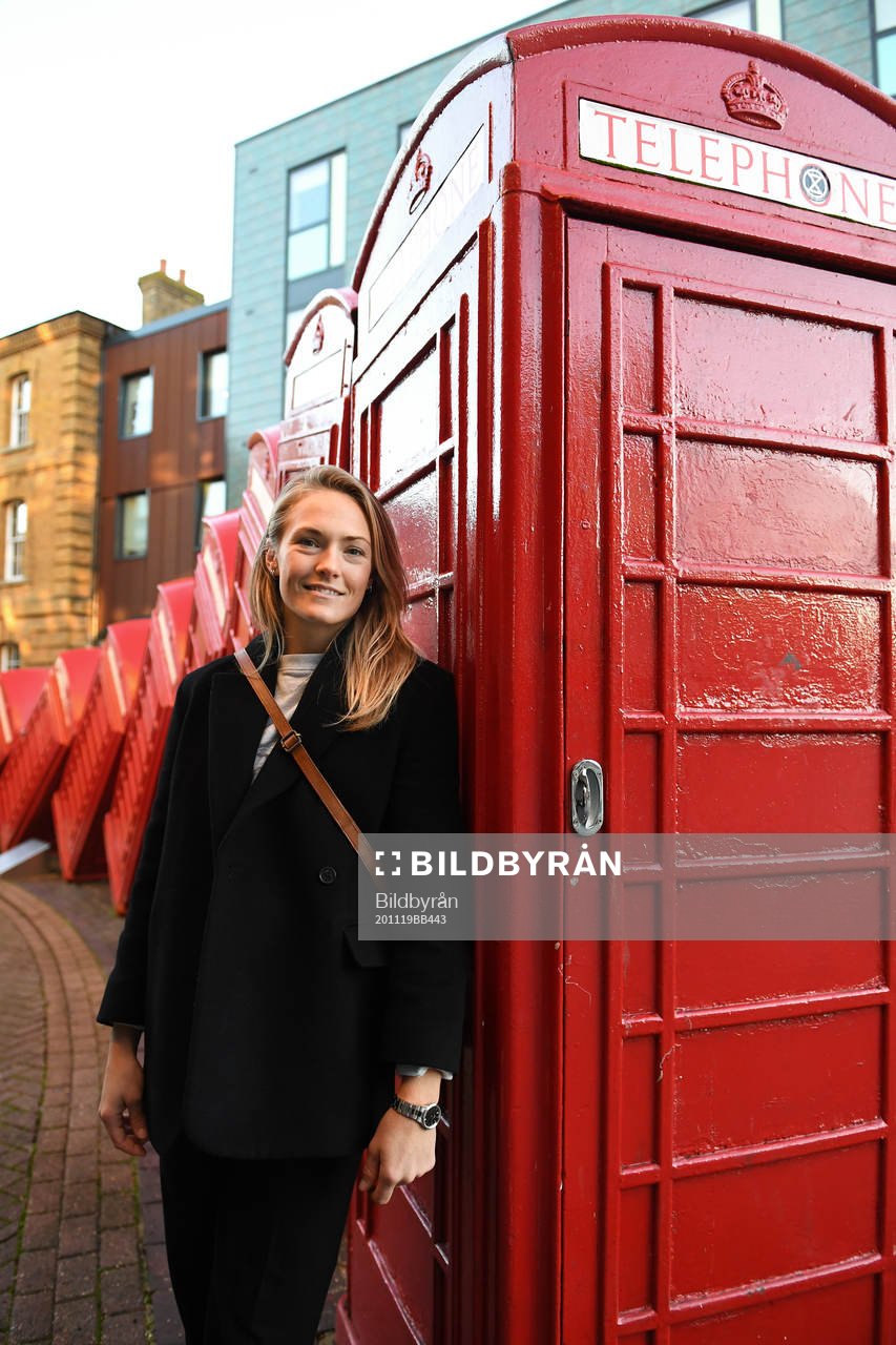 Chelsea LFC football player Magdalena Eriksson poses for a