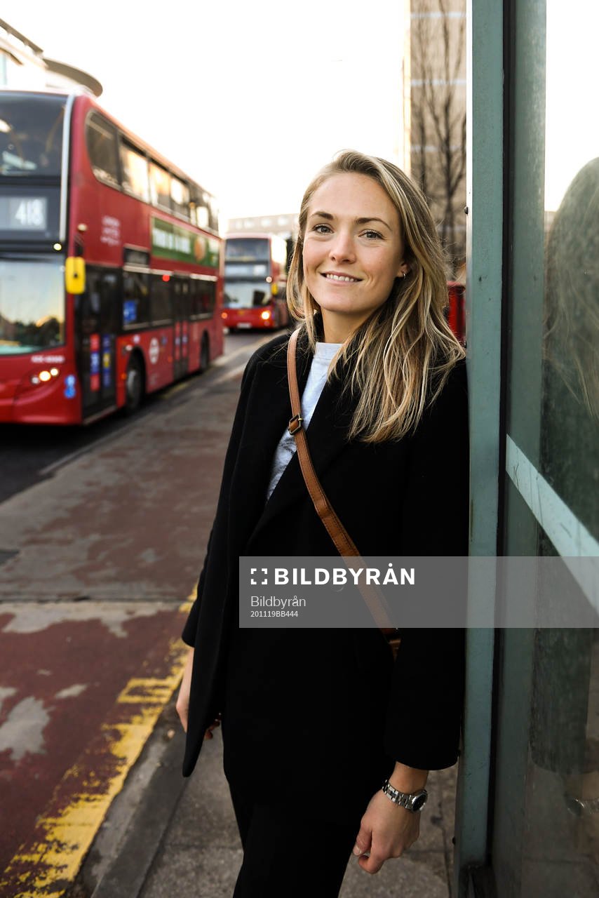 Chelsea LFC football player Magdalena Eriksson poses for a