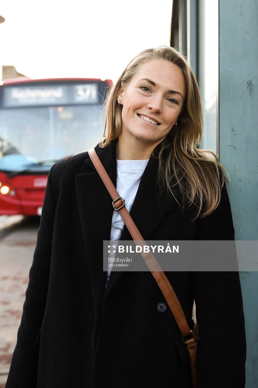 Chelsea LFC football player Magdalena Eriksson poses for a