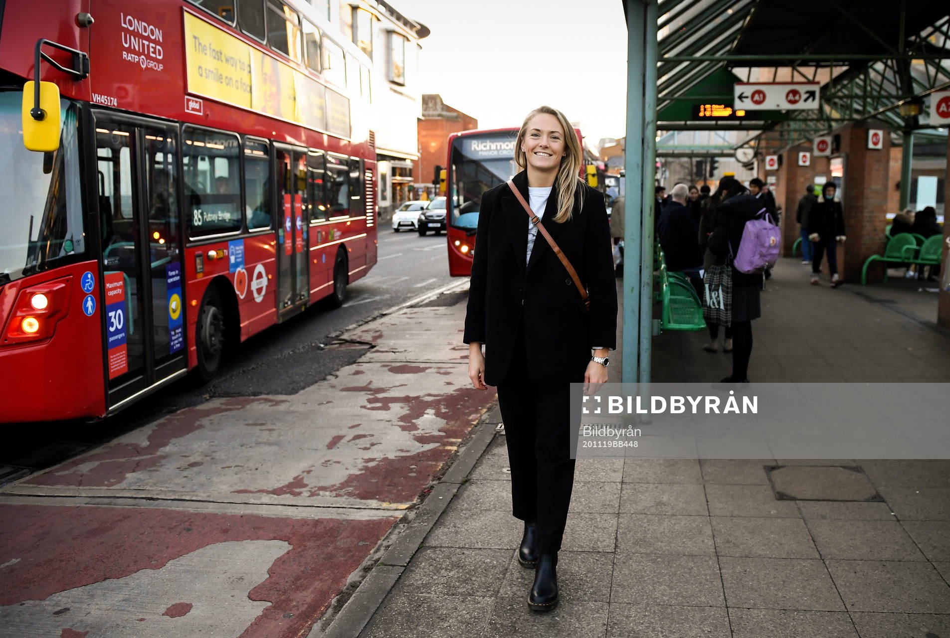 Chelsea LFC football player Magdalena Eriksson poses for a portrait during a photo shoot on November 19, 2020 in London, England.