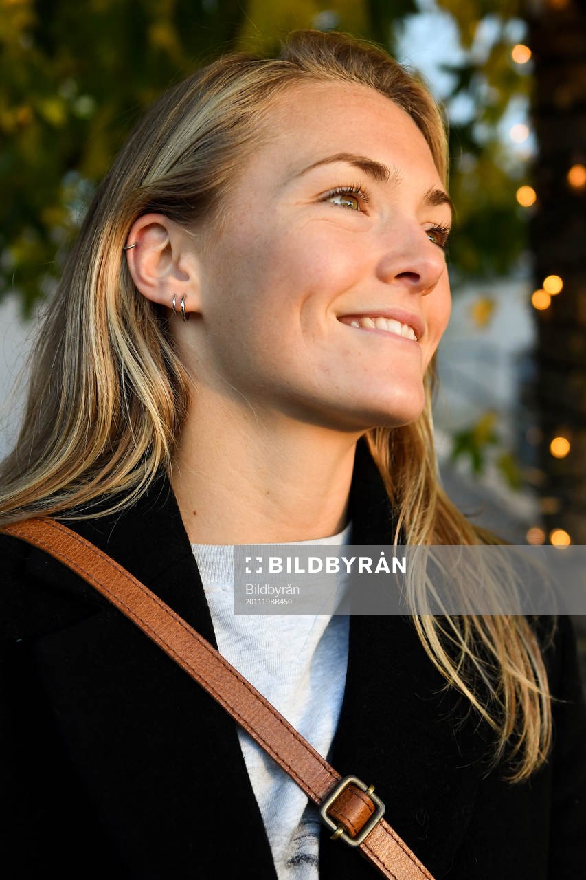 Chelsea LFC football player Magdalena Eriksson poses for a