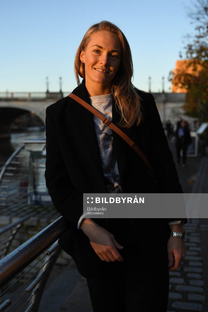 Chelsea LFC football player Magdalena Eriksson poses for a