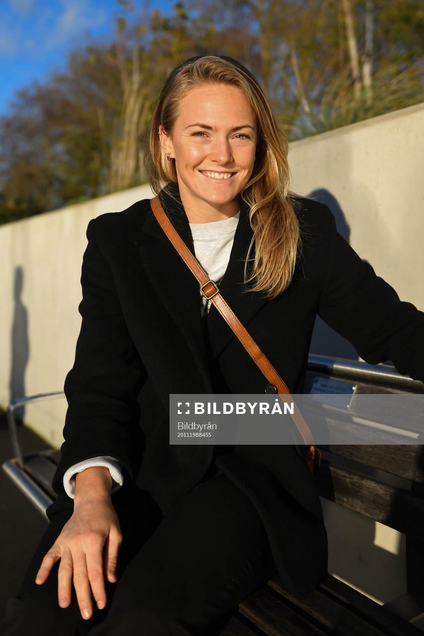 Chelsea LFC football player Magdalena Eriksson poses for a