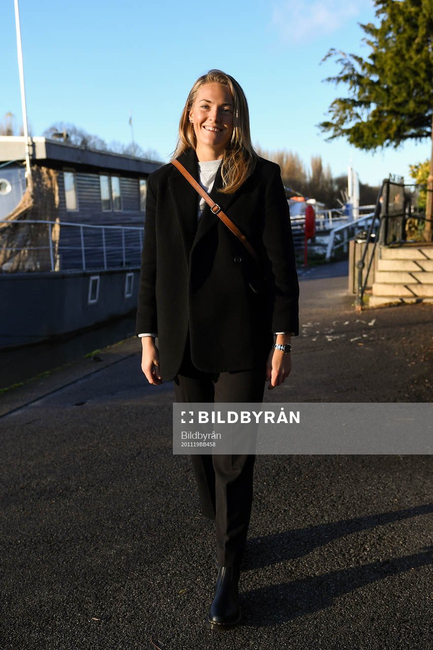 Chelsea LFC football player Magdalena Eriksson poses for a