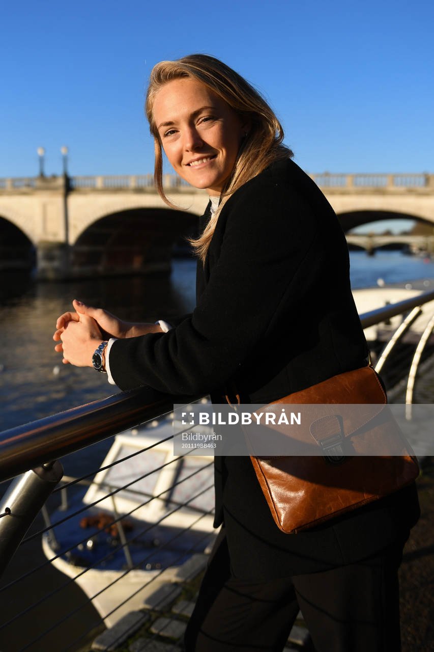 Chelsea LFC football player Magdalena Eriksson poses for a