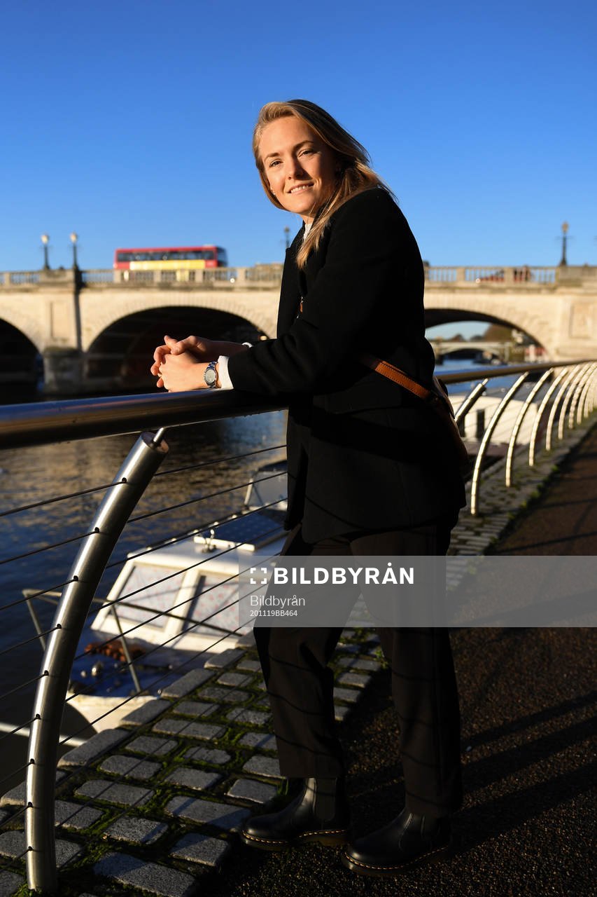 Chelsea LFC football player Magdalena Eriksson poses for a