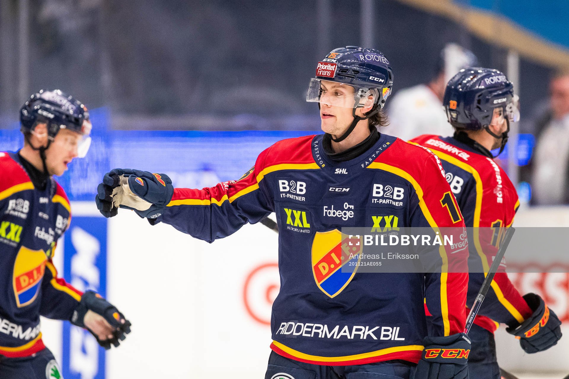 Djurgårdens Dominik Bokk jublar
