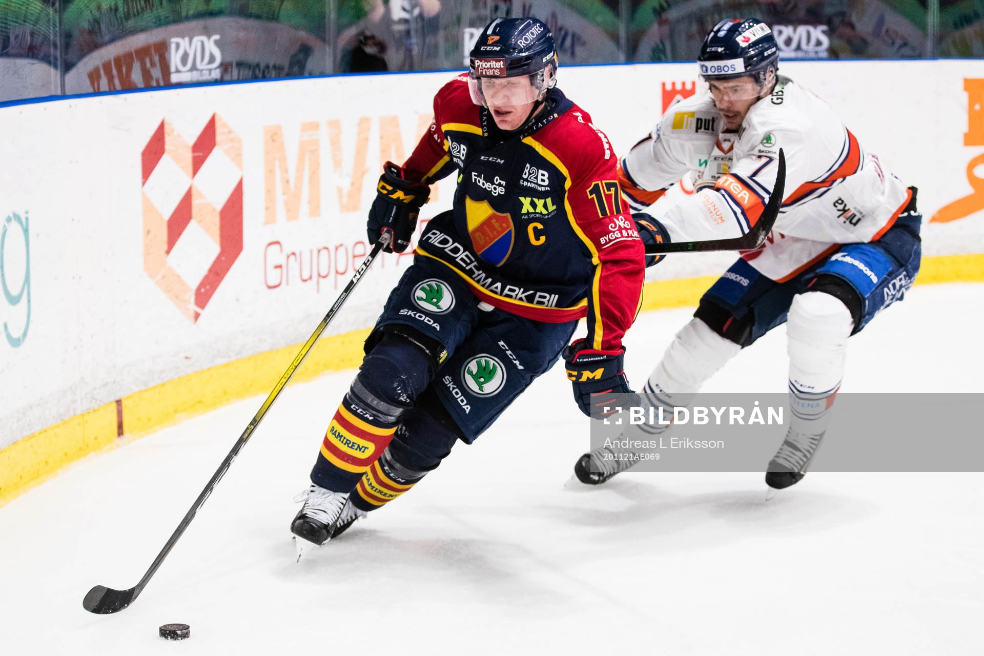 Djurgårdens Henrik Eriksson och Växjös Hardy Häman