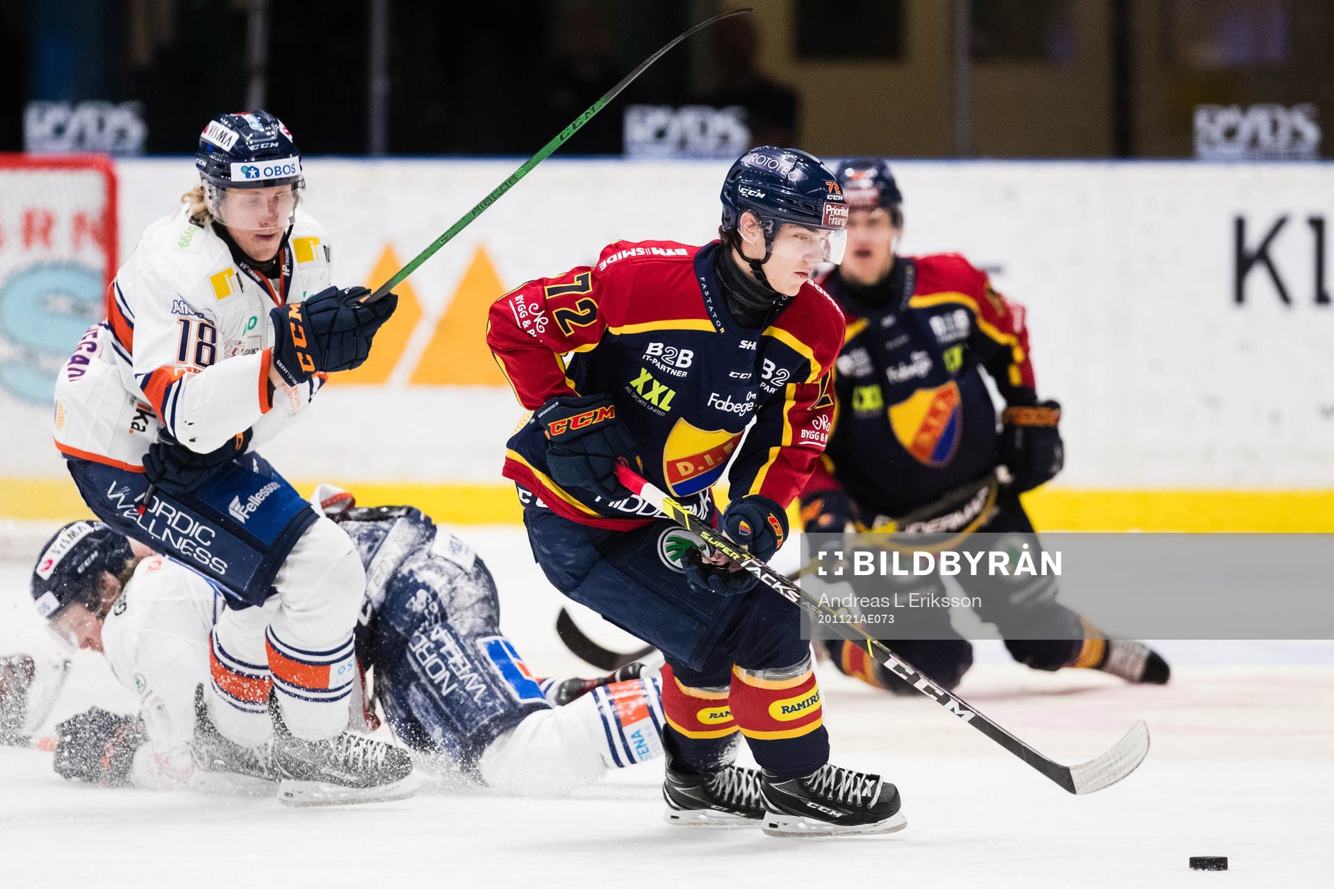 Växjös Marcus Sylvegård och Djurgårdens William Eklund