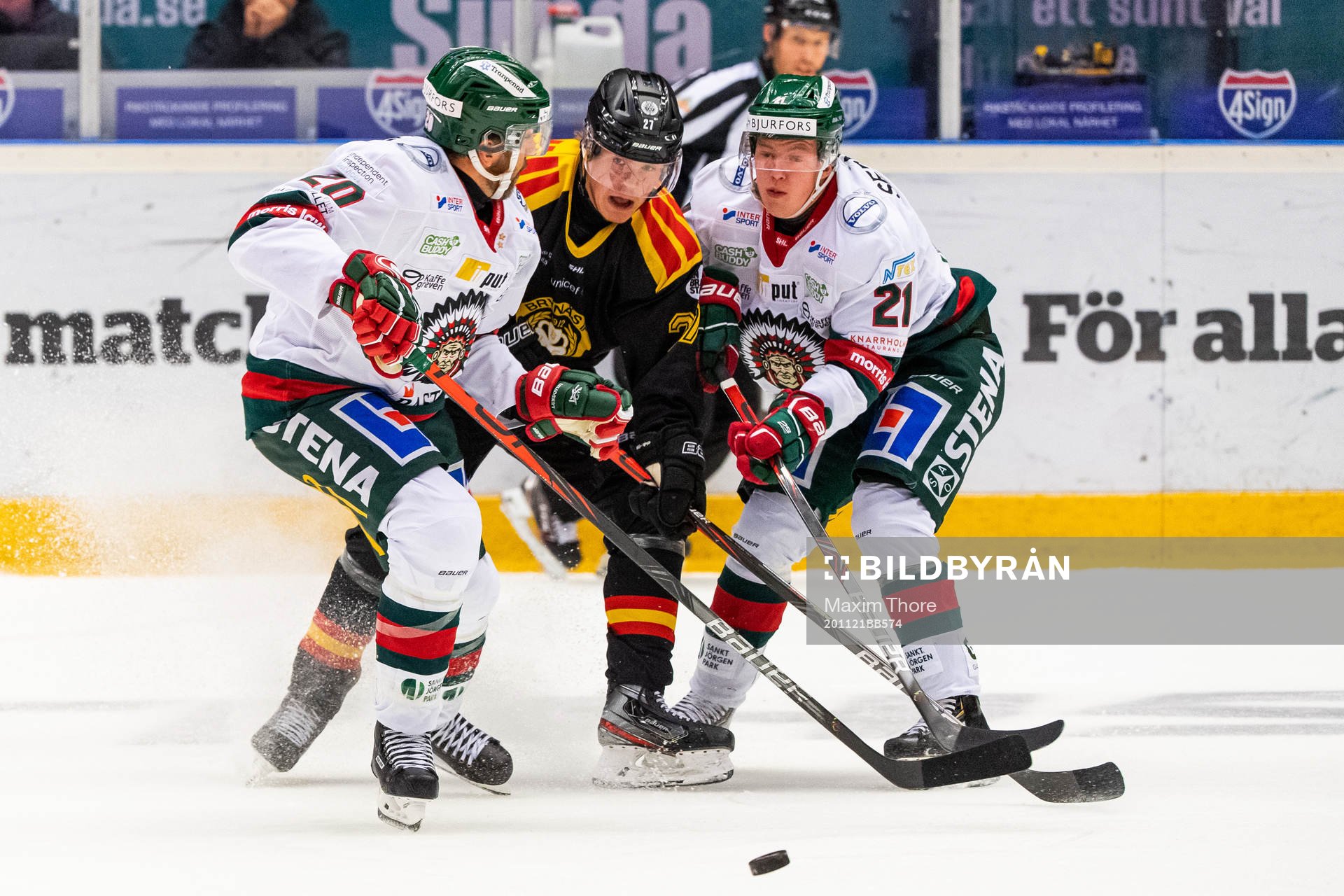 Frölundas Joel Lundqvist och Frölundas Karl Henriksson i