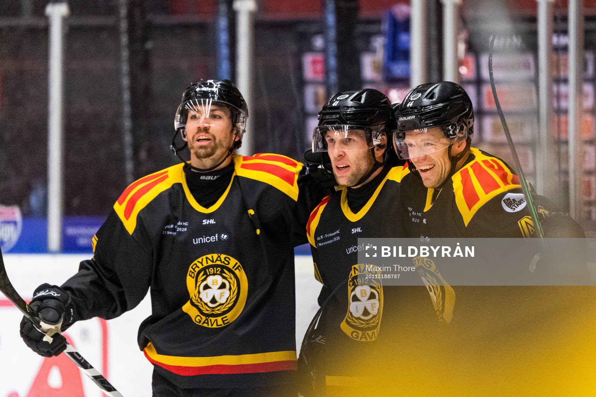 Brynäs Nicklas Danielsson jublar