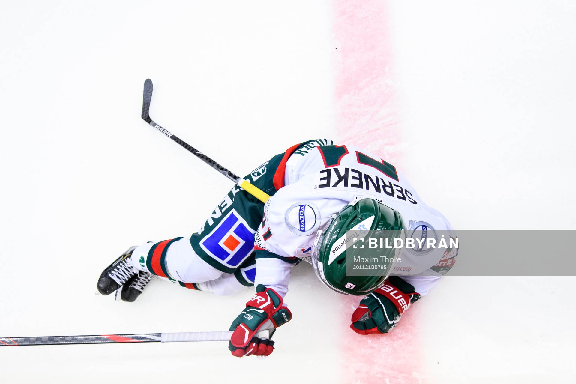 Frölundas Mats Rosseli Olsen har ont