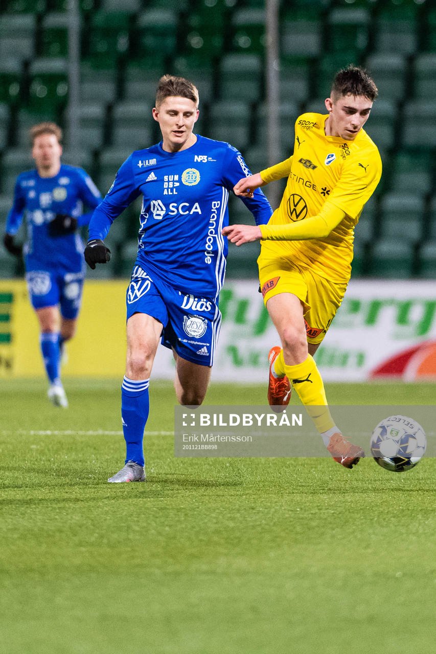 Sundsvalls Johan Andersson och Halmstads Emil Tot Wikström