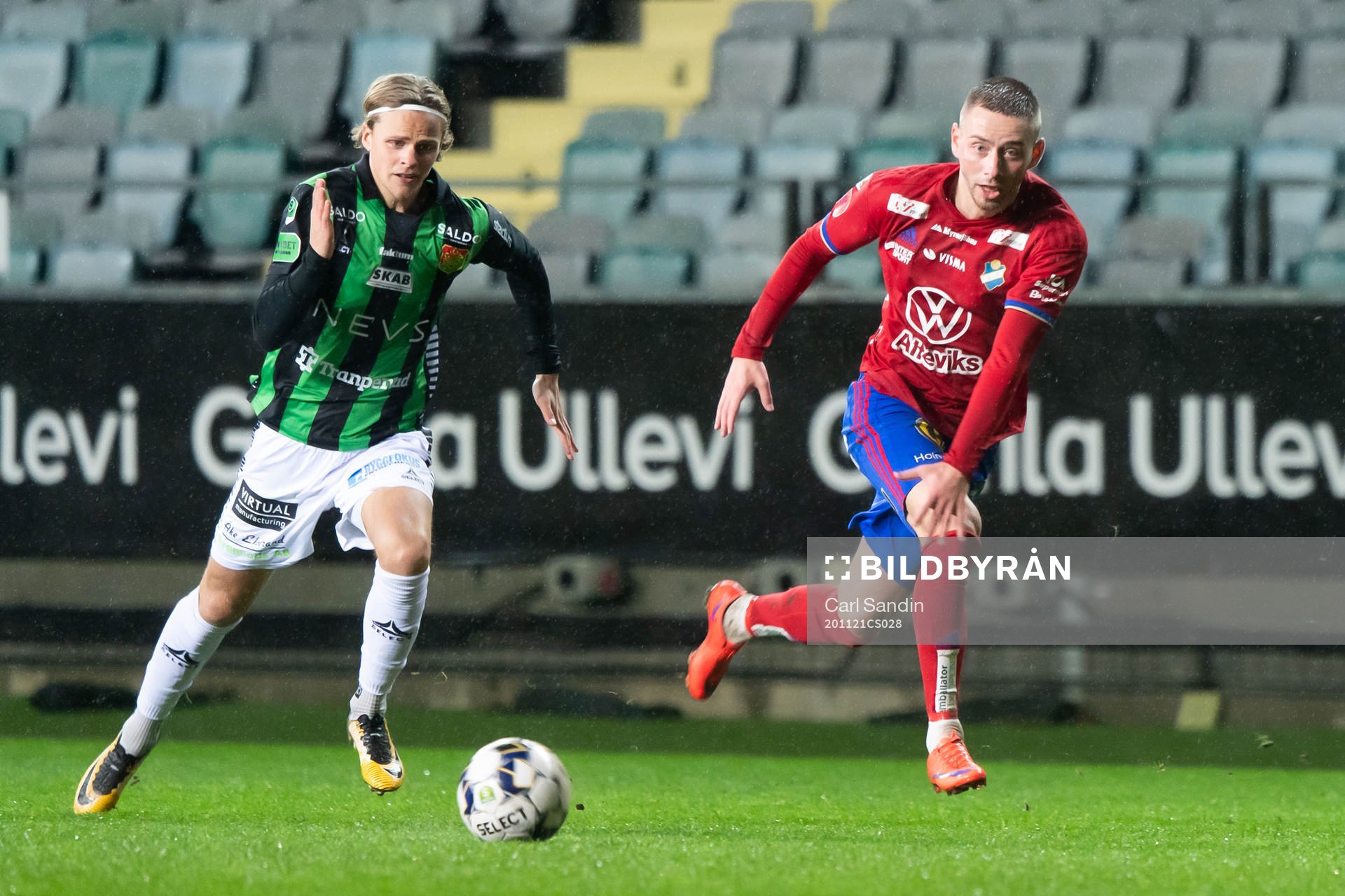 GAIS Fredrik Martinsson och Östers Petar Petrovic