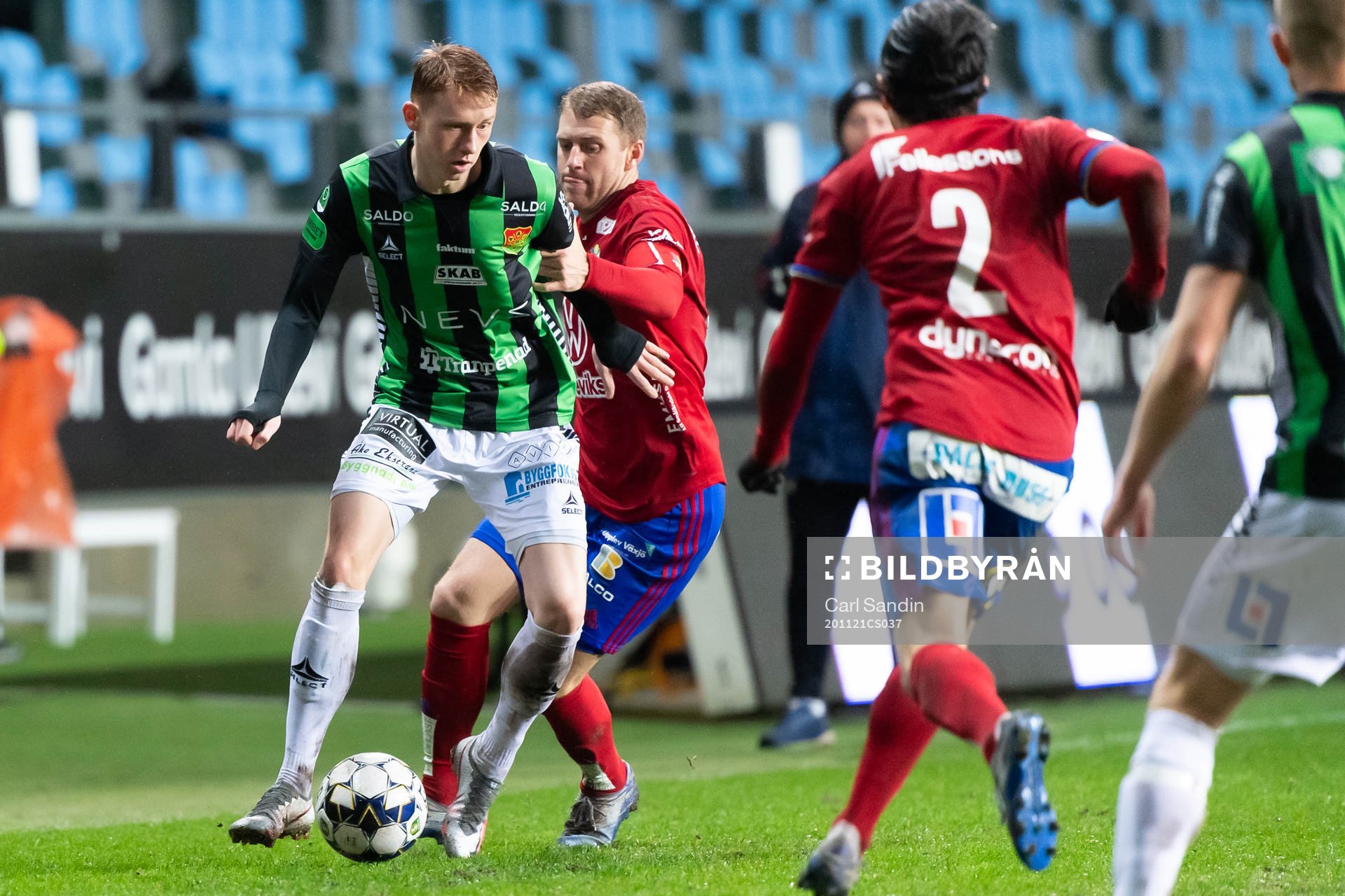 GAIS Julius Lindberg och Östers Stefan Karlsson