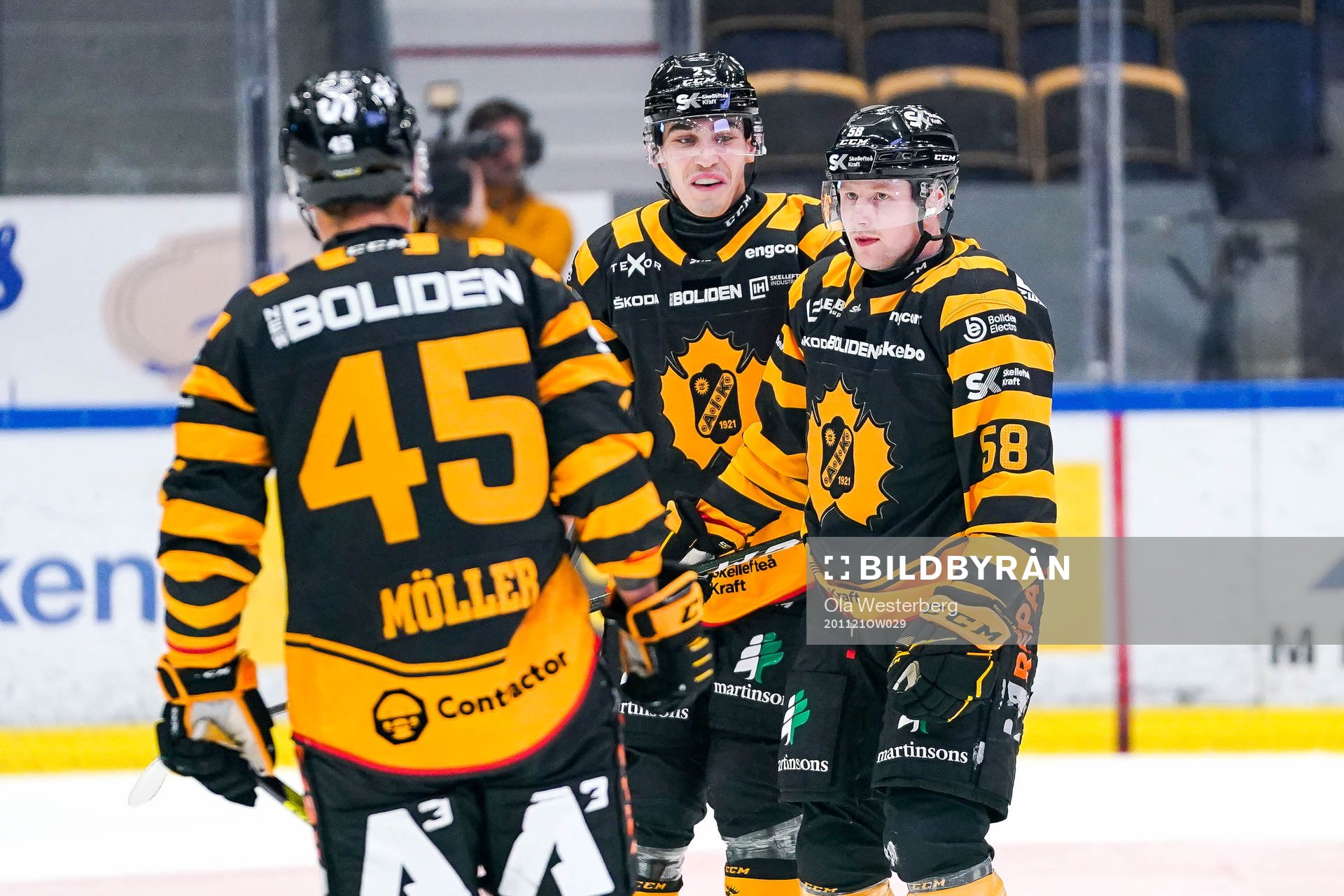 Skellefteås Oskar Nilsson, Oscar Möller och Adam Wilsby