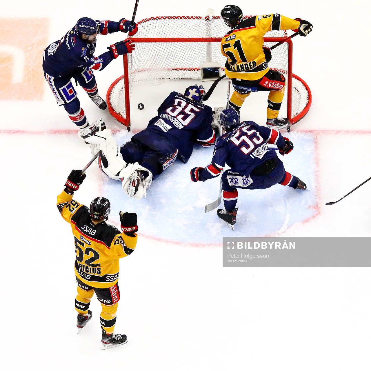 Mål 1-3 av Luleås Karl Fabricius förbi Linköpings