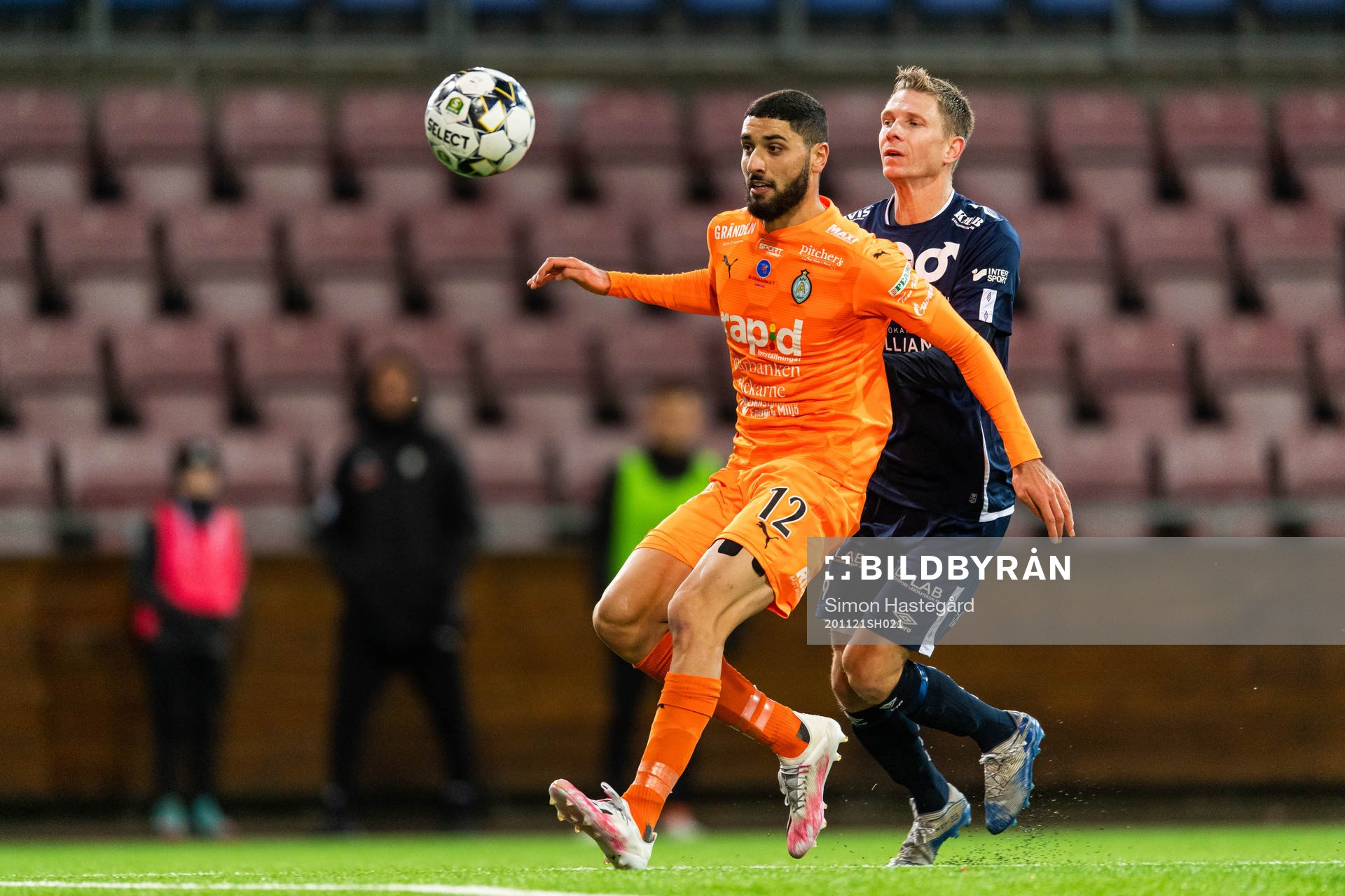 AFC Eskilstunas Pontus Rödin och Degerfors Johan Bertilsson