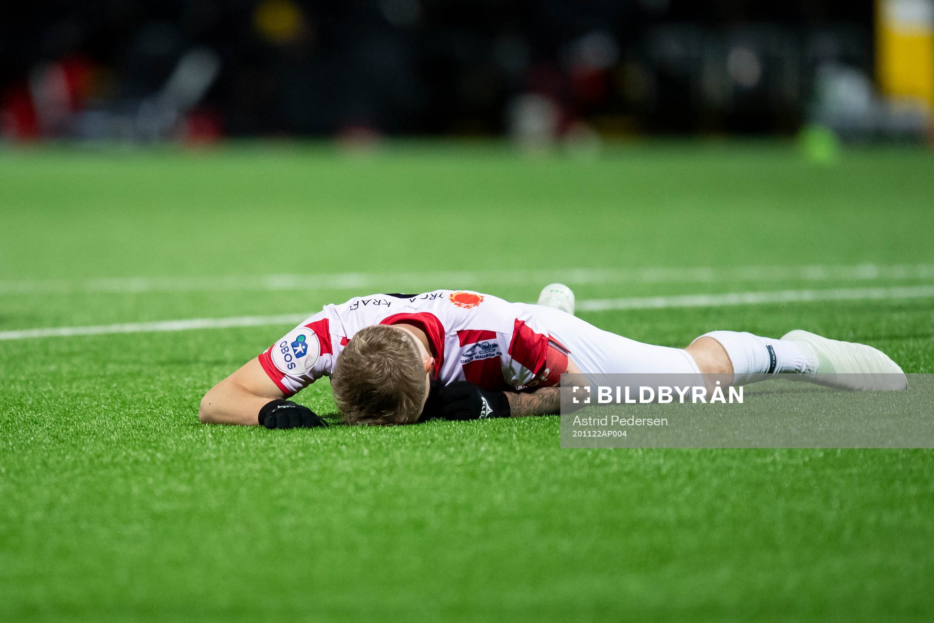 Mikael Norø Ingebrigtsen of Tromsø during the OBOS-ligaen football match between Raufoss and Tromsø on November 22, 2020 in Raufoss.