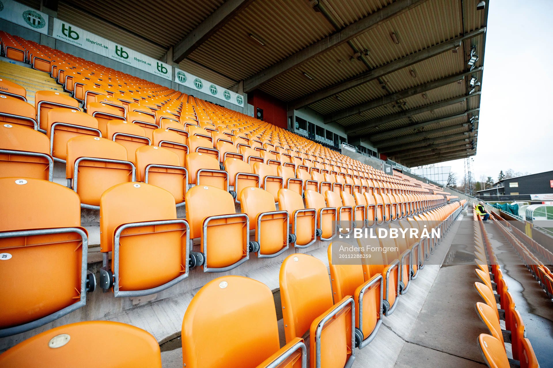 Iver Arena innan fotbollsmatchen i Superettan  mellan Västerås SK och Örgryte den 22 november 2020 i Västerås.