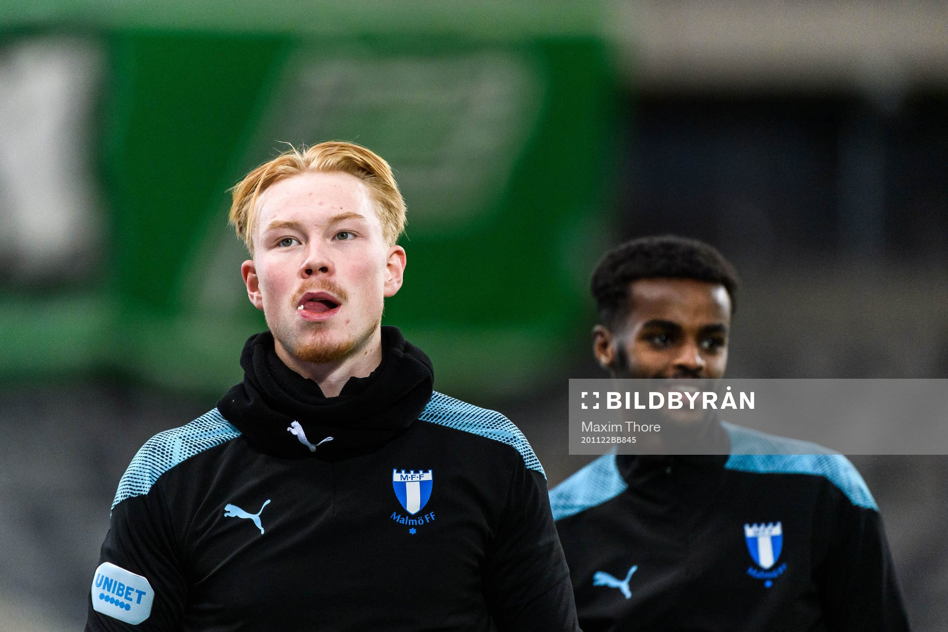Malmö FFs Linus Borgström och Mubarak Nuh