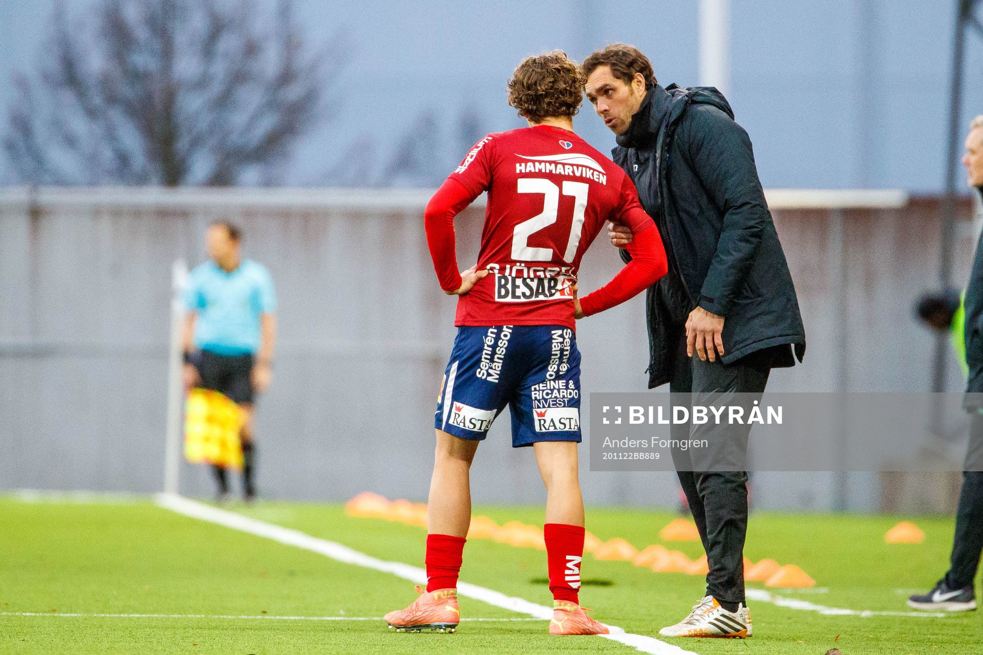 Örgrytes Herman Sjögrell och assisterande tränare Johan