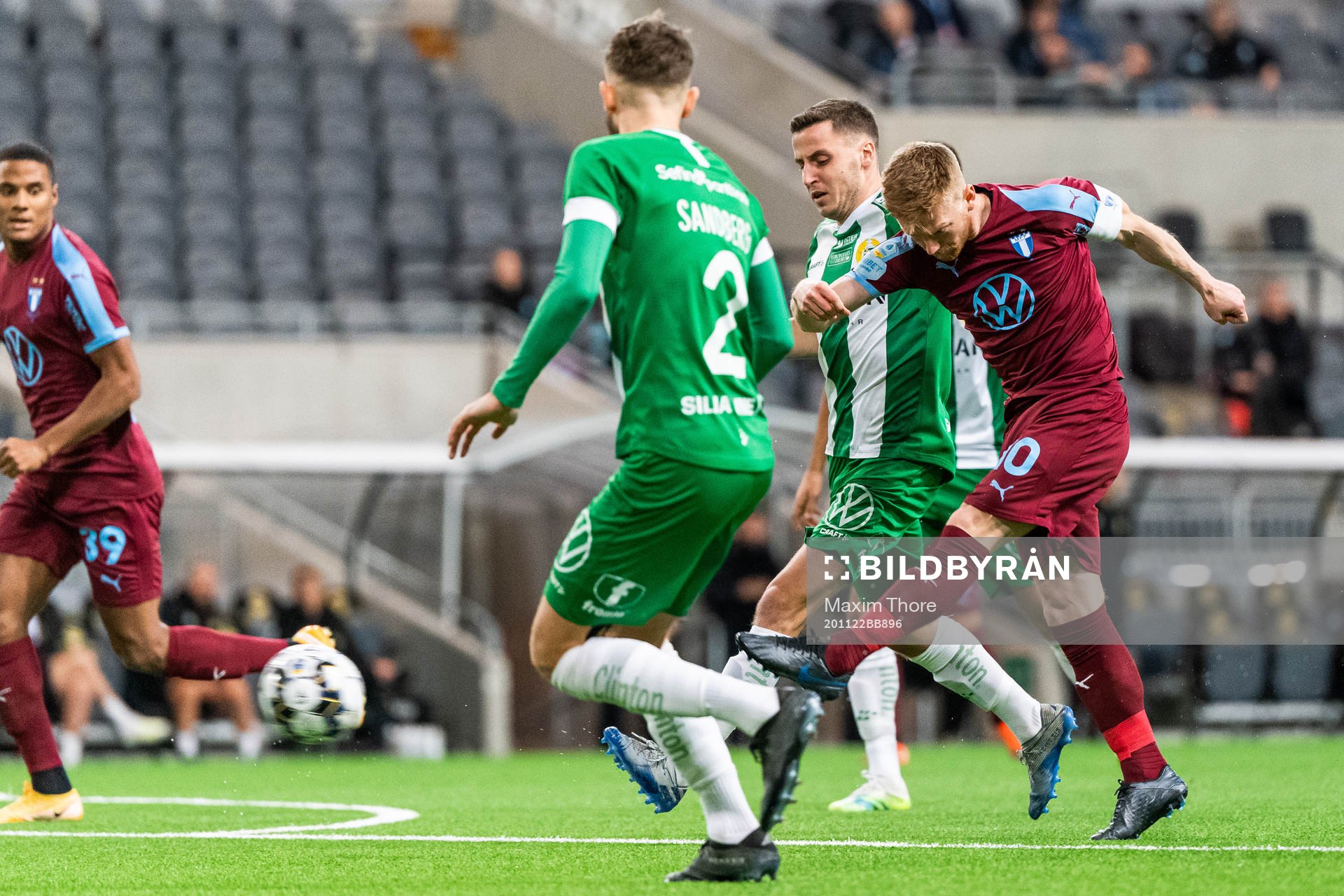 Malmö FFs Anders Christiansen och Hammarbys Jeppe Andersen