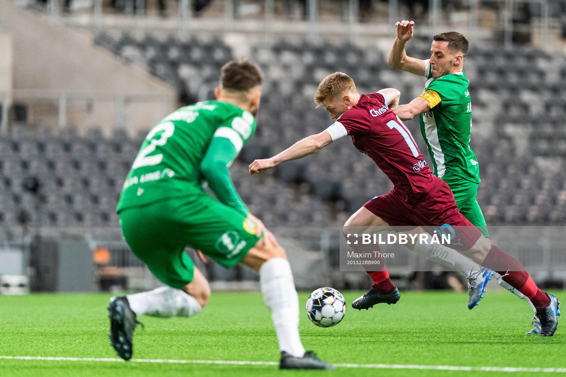 Malmö FFs Anders Christiansen och Hammarbys Jeppe Andersen