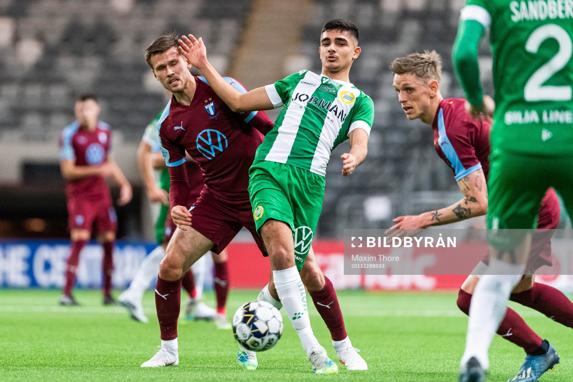 Malmö FFs Arnór Traustason och Hammarbys Aimar Sher
