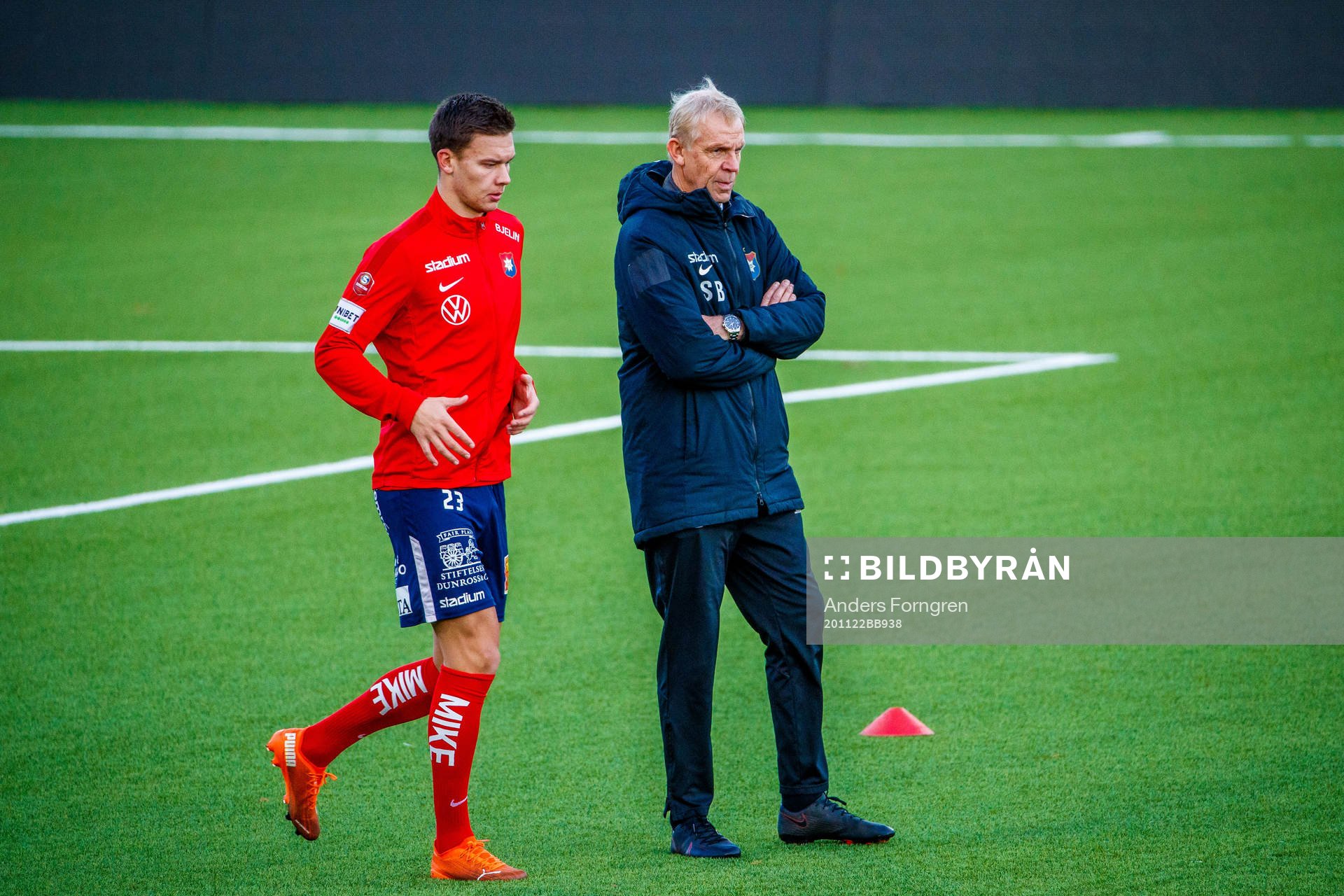 Örgrytes Arvid Brorsson Örgrytes tränare Sören