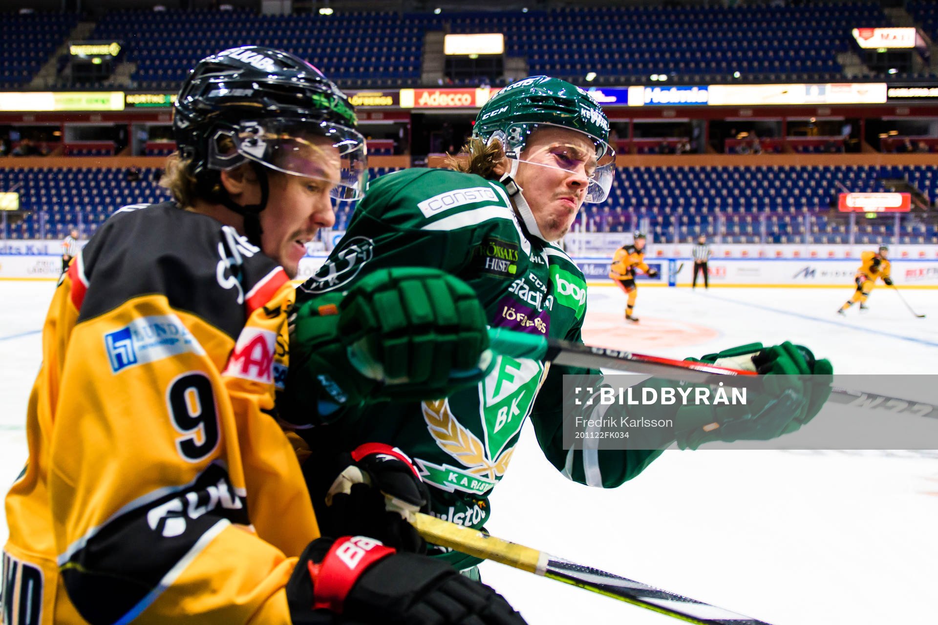 Luleås Victor Berglund och Färjestads Joakim Nygård