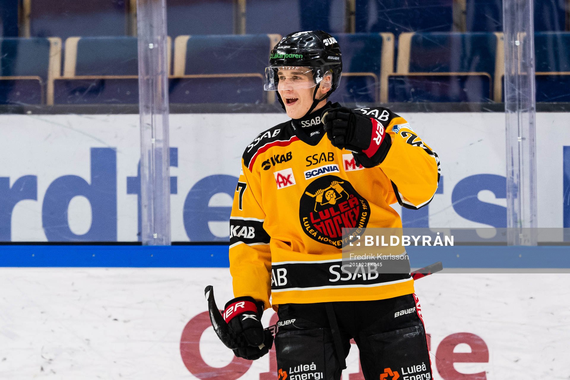 Luleås Nils Lundkvist jublar