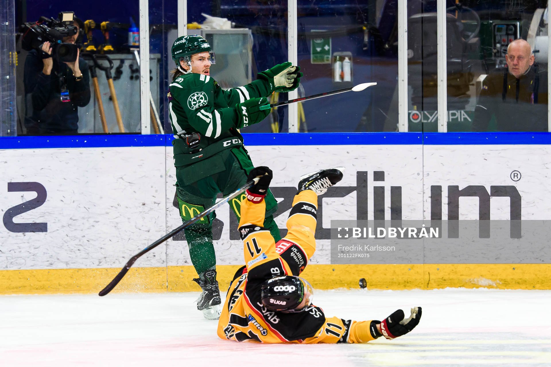 Färjestads Joakim Nygård och Luleås Petter Emanuelsson