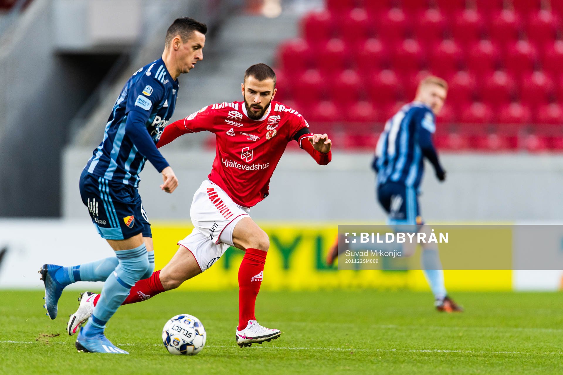 Djurgårdens Haris Radetinac och Kalmars Filip Sachpekidis