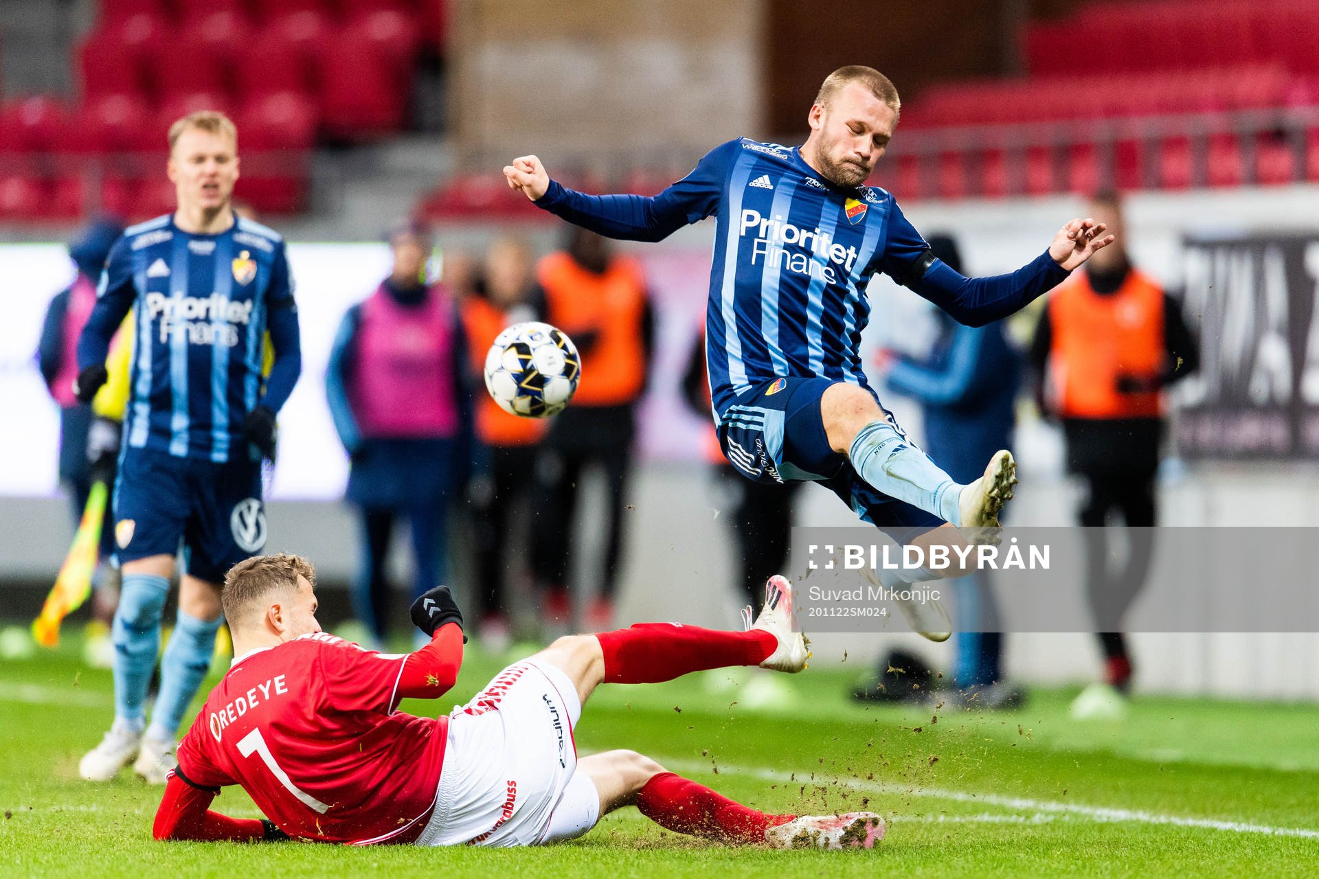 Kalmars Piotr Johansson och Djurgårdens Nicklas Bärkroth