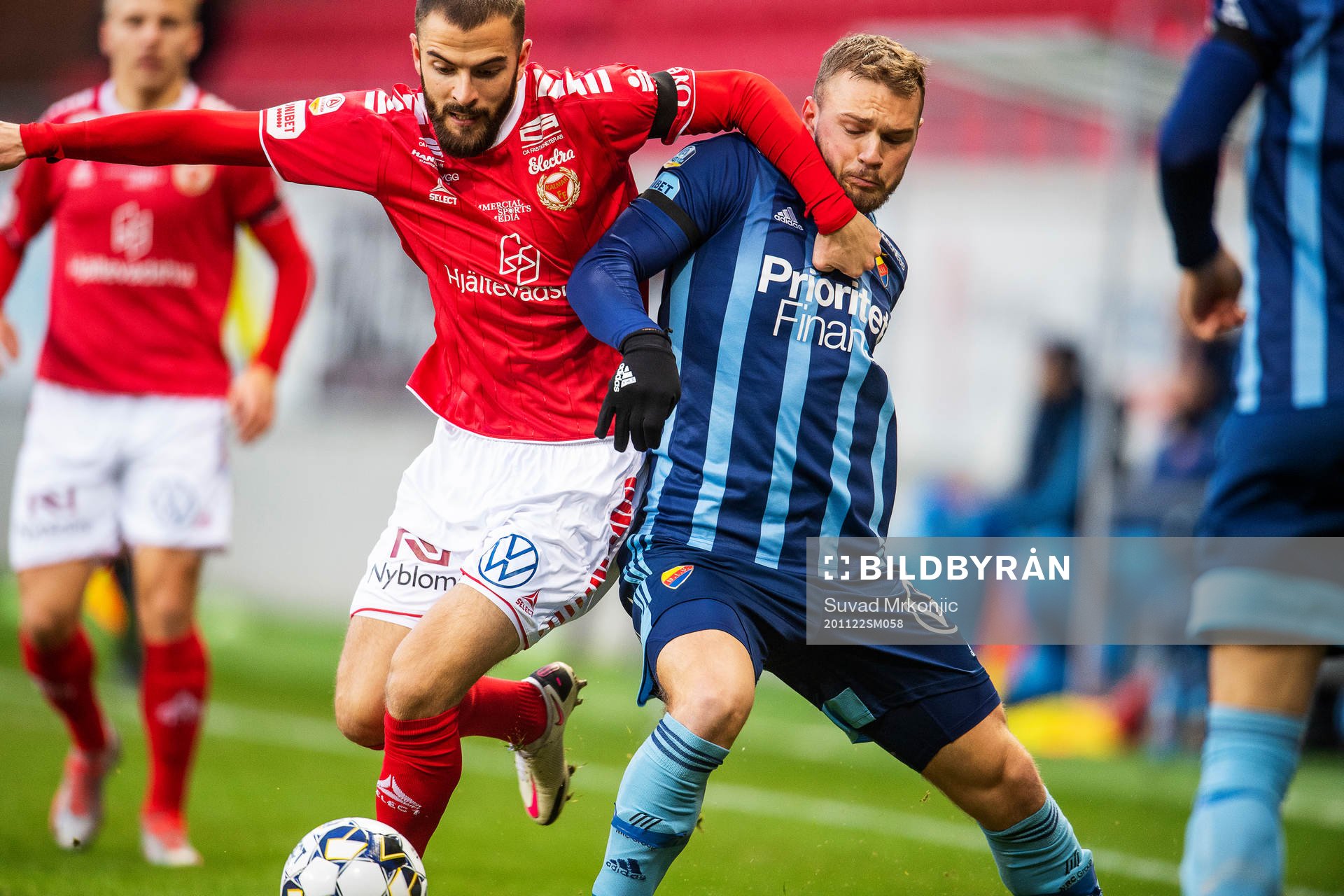 Kalmars Filip Sachpekidis och Djurgårdens Jesper Karlström