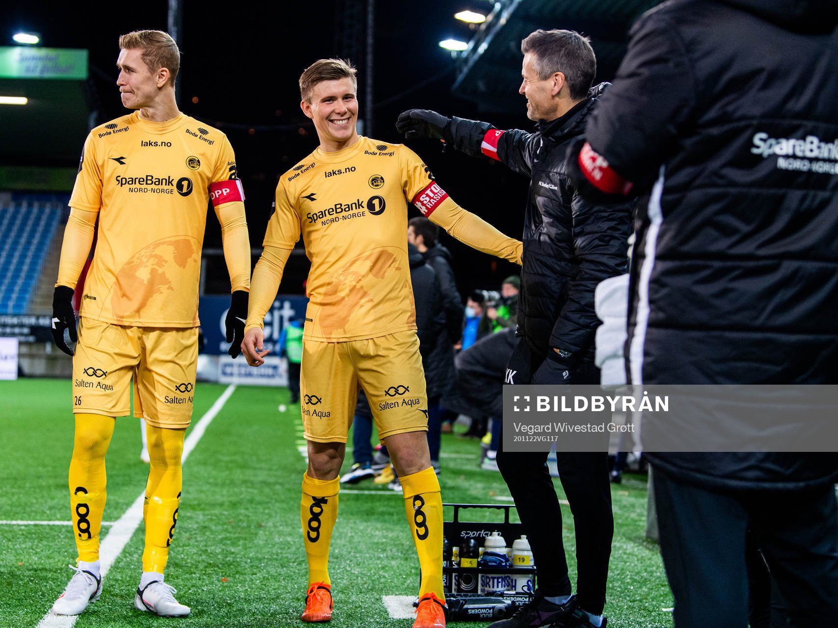Alfons Sampsted and Kjetil Knutsen, head coach of