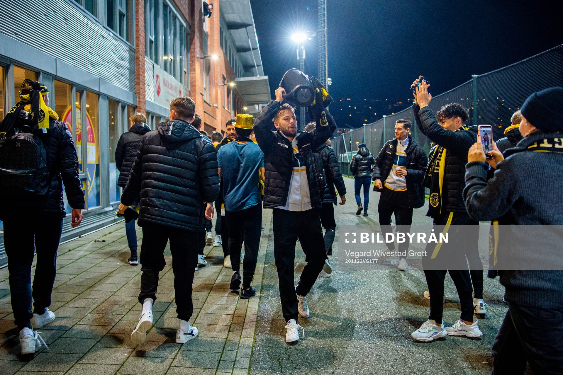 Philip Zinckernagel and the players of Bodø/Glimt