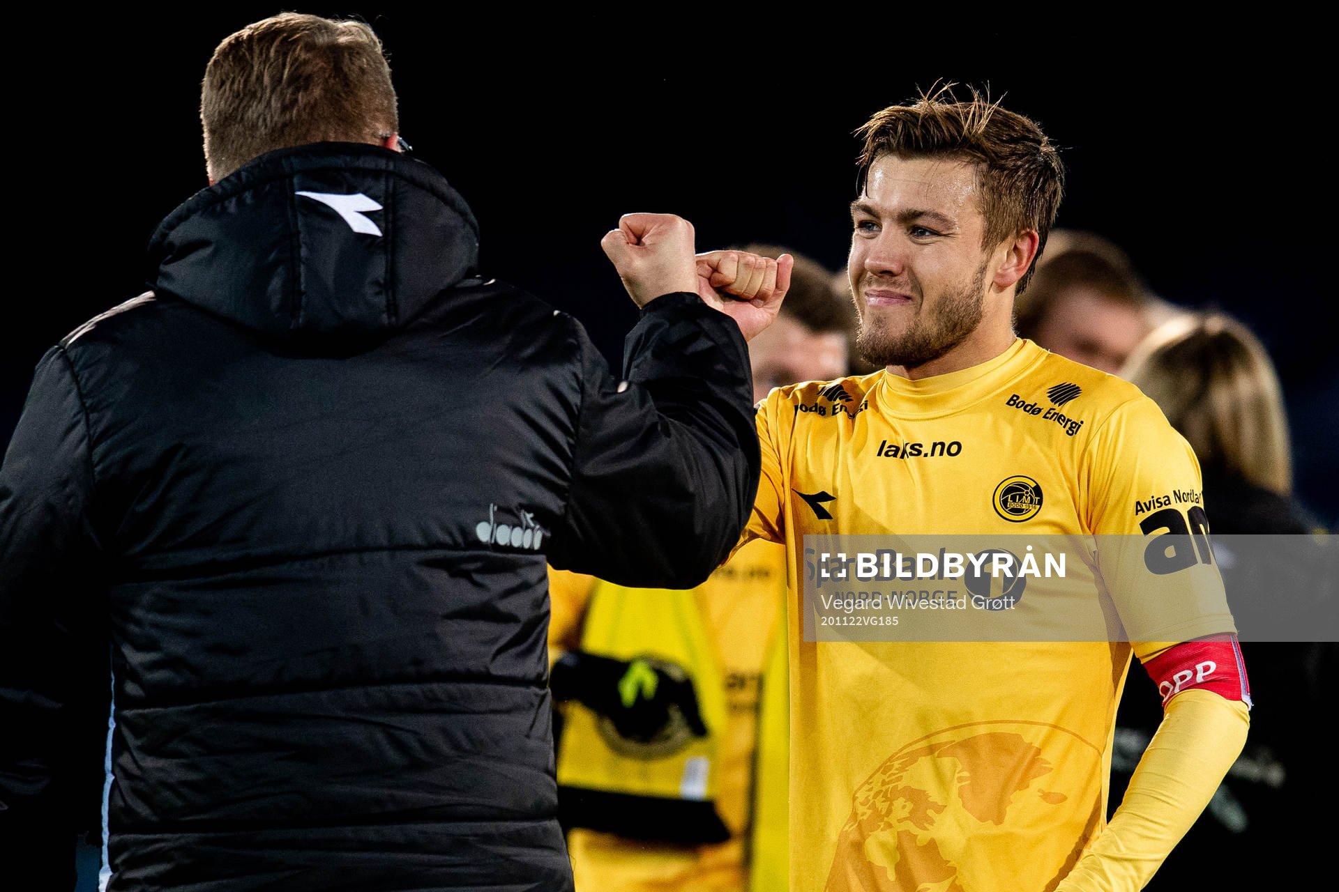 Fredrik André Bjørkan of Bodø/Glimt celebrates winning