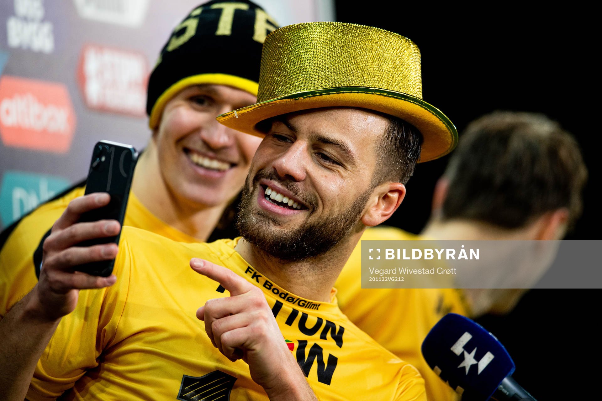 Philip Zinckernagel of Bodø/Glimt celebrates winning the