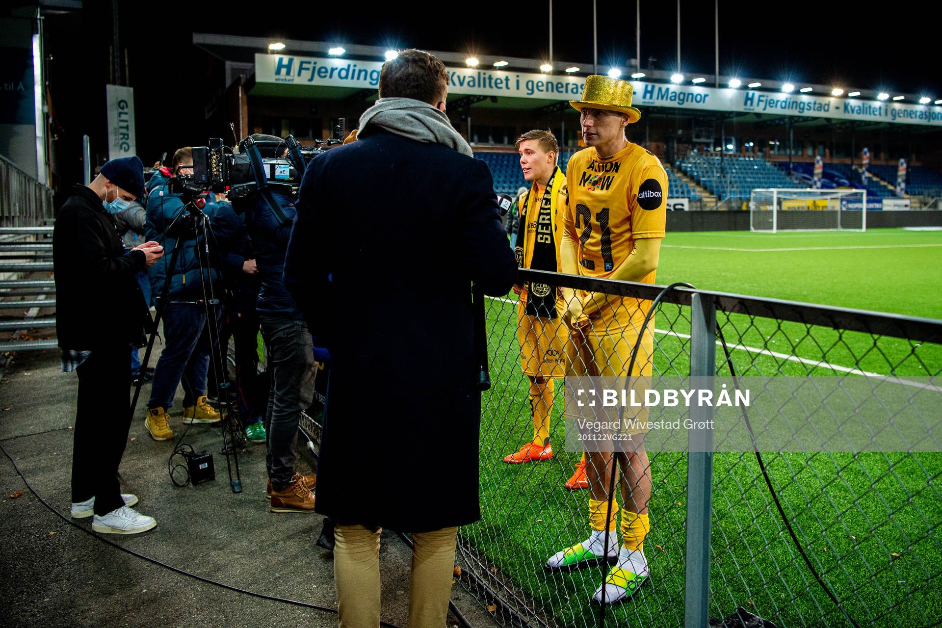 Kasper Junker of Bodø/Glimt talks to the media