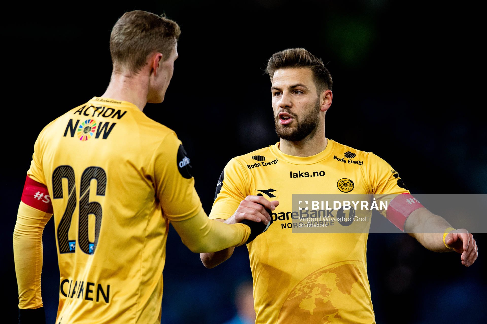 Ola Solbakken and Philip Zinckernagel of Bodø/Glimt