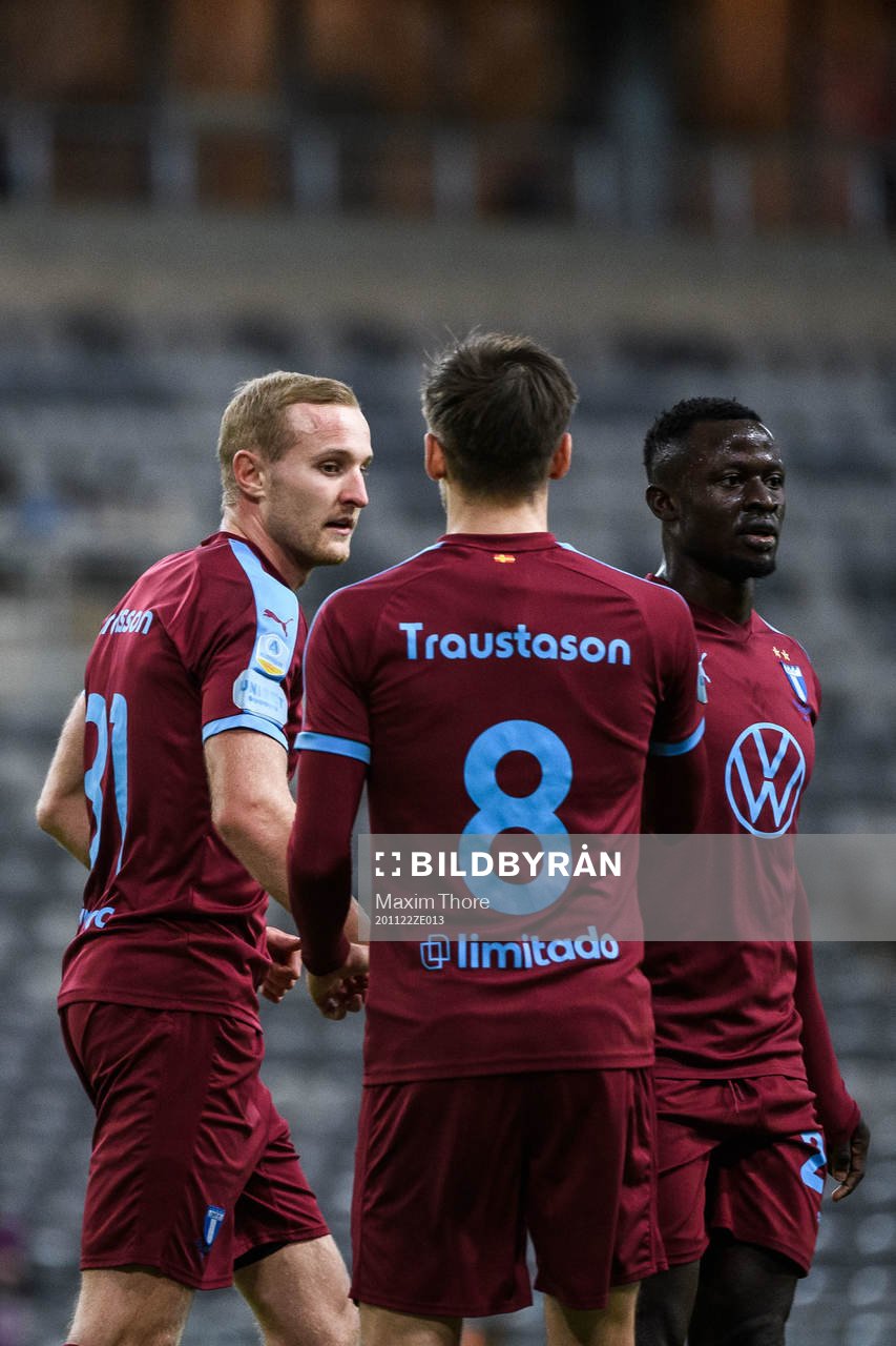 Malmö FFs Franz Brorsson och Bonke Innocent
