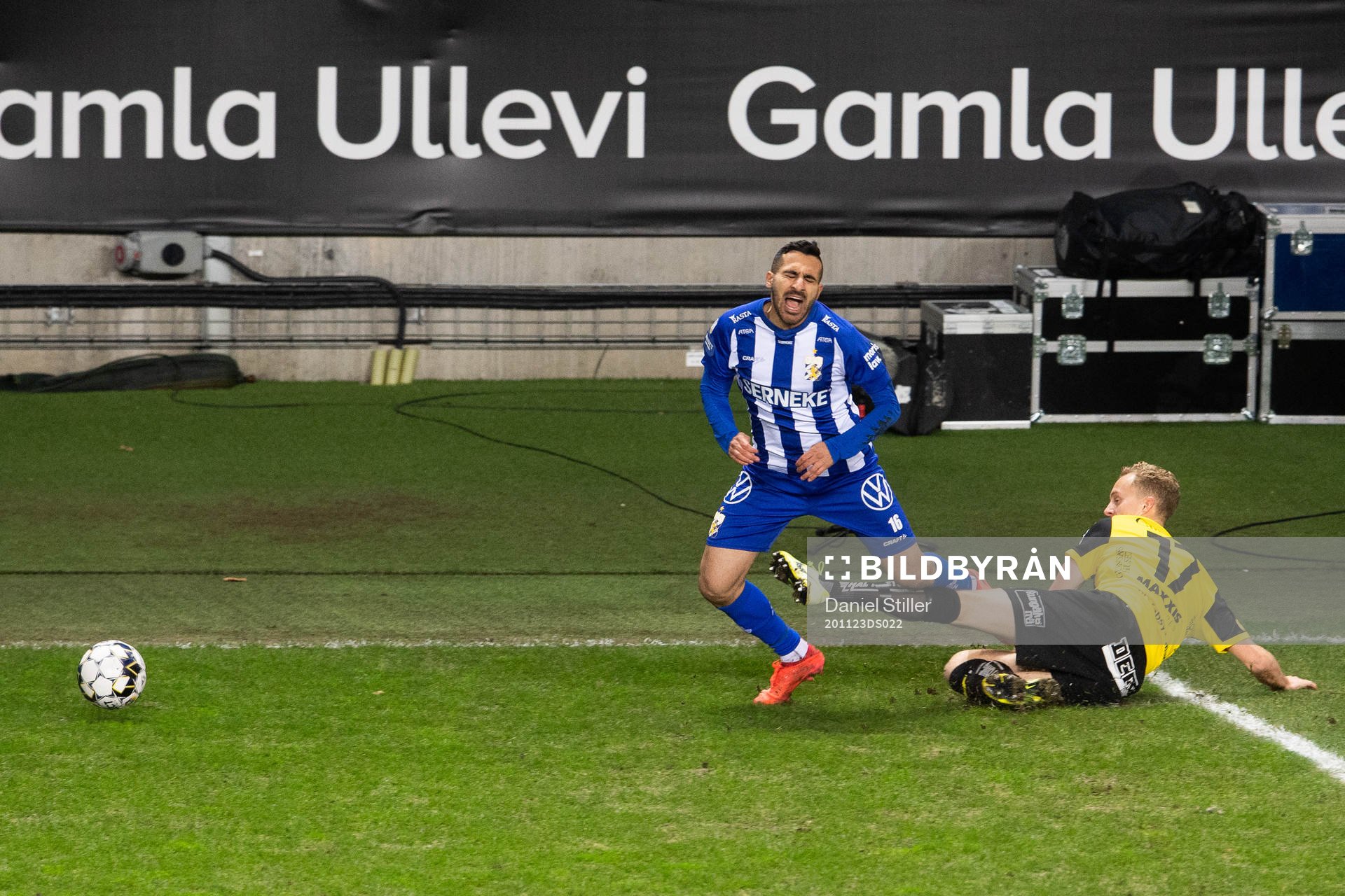 IFK Göteborg Sargon Abraham och Häckens Gustav Berggren