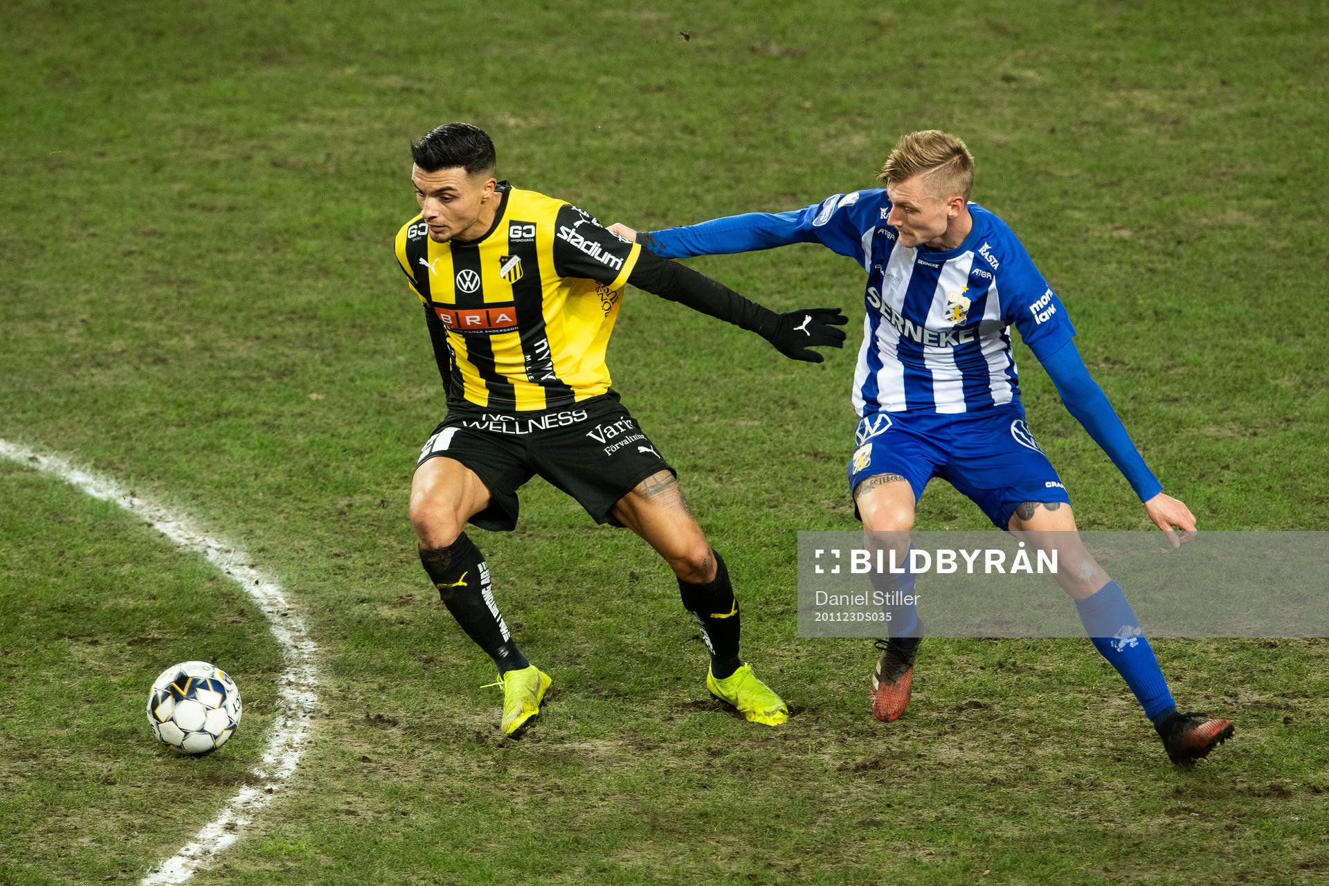 Häckens Ahmed Yasin och IFK Göteborg Sebastian Eriksson
