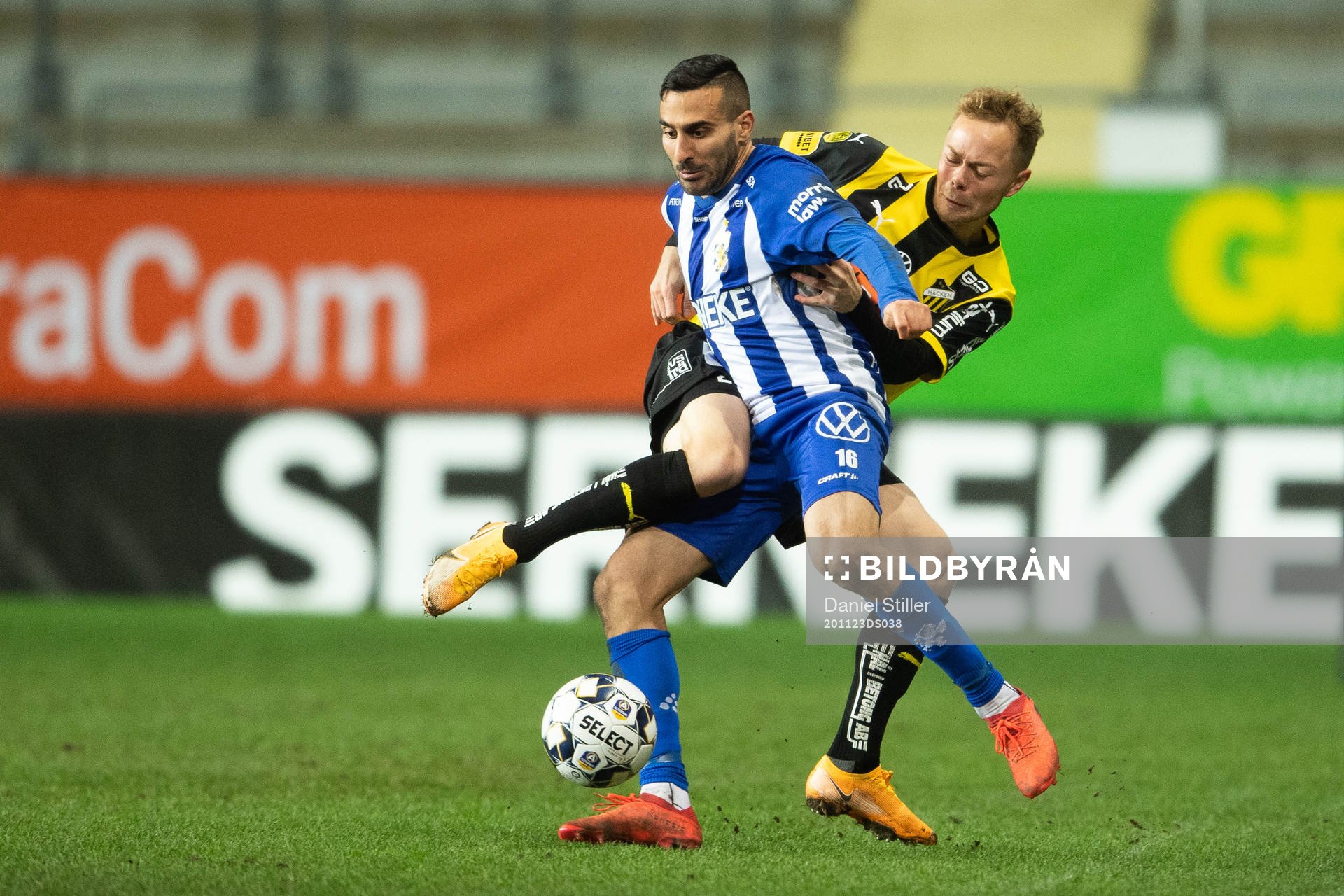 IFK Göteborg Sargon Abraham och Häckens Adam Andersson