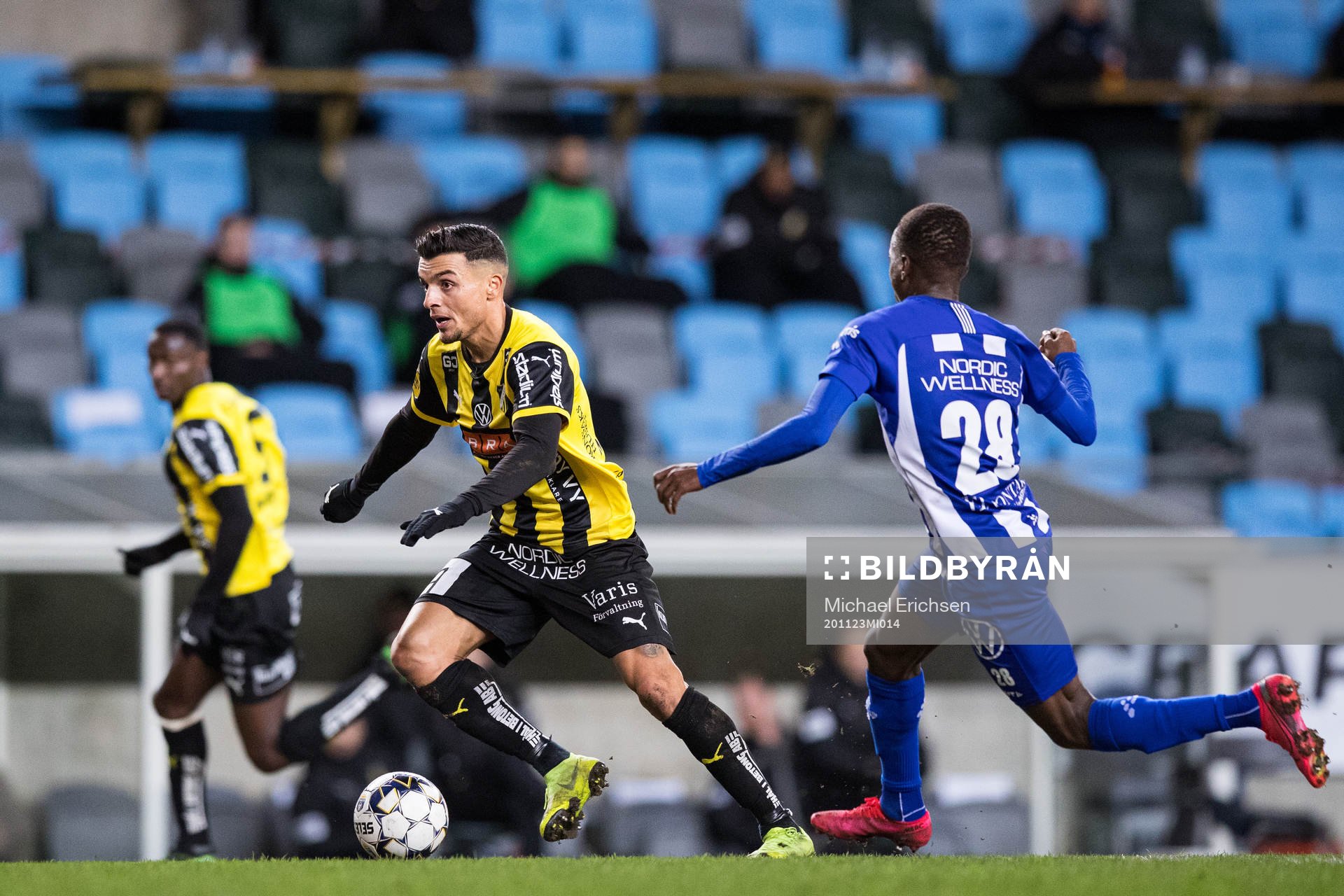 Häckens Ahmed Yasin och IFK Göteborg Alhassan Yusuf