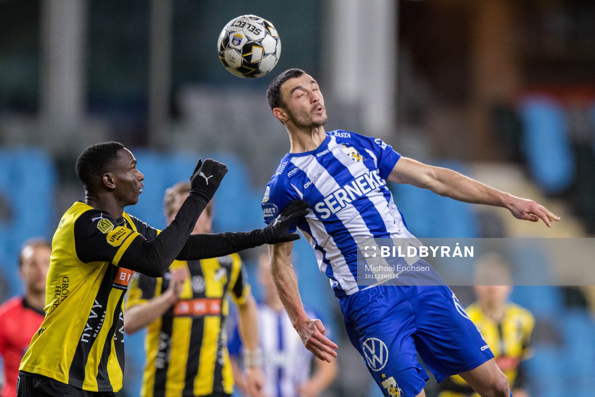 Häckens Godswill Ekpolo och IFK Göteborg Giorgi